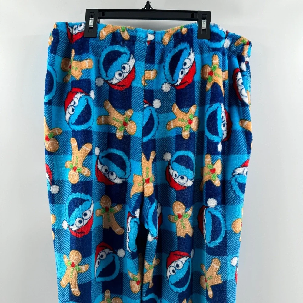 Cookie Monster Fleece Pajama Pants Size XL - Picture 7 of 8